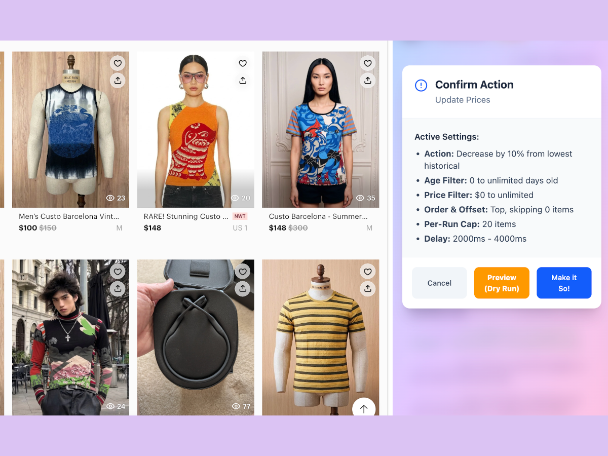 Bulk Price Updates Interface